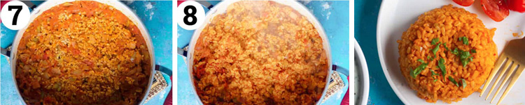 domatesli biberli bulgur pilavı